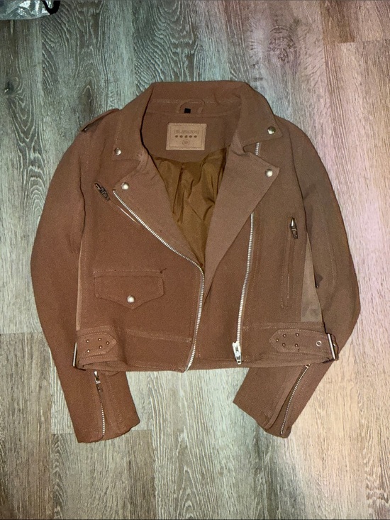 Blank NYC Jackets & Blazers - Moto Jacket in Brown